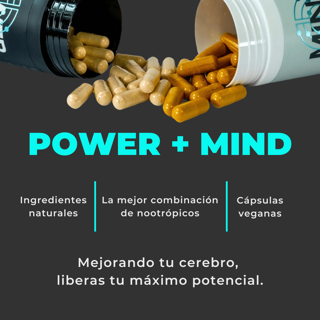 POWER + MIND - Empowermind Nootrópicos strips zenergy nootropicos premium vitaminas para el cerebro